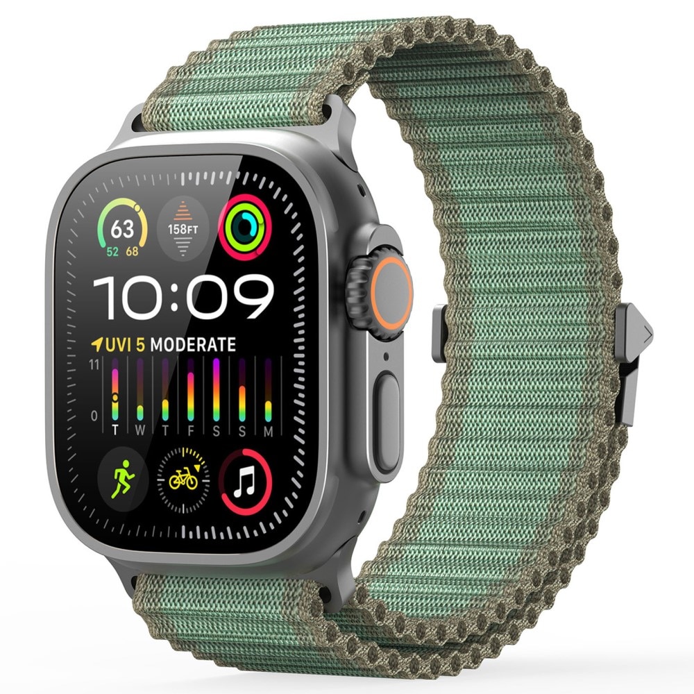 Active Nylon Reim Apple Watch Series 7 45mm grønn