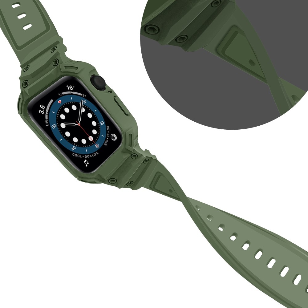 Apple Watch Series 10 46mm Adventure Deksel + Reim mørk grønn