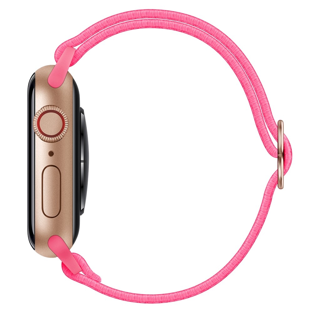 Apple Watch 45mm Series 8 Elastisk Nylonreim fuchsia