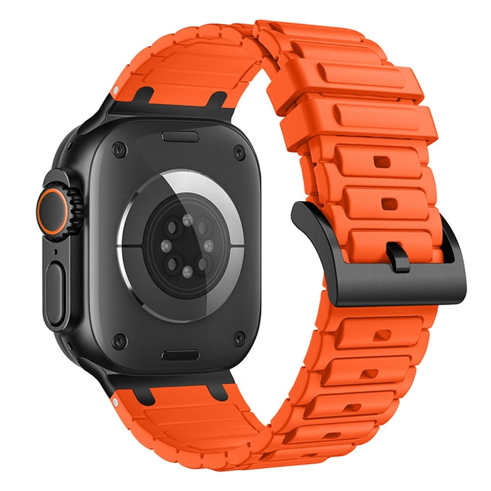 Tough Silicone Strap Apple Watch Ultra 49mm 1st Gen Oransje