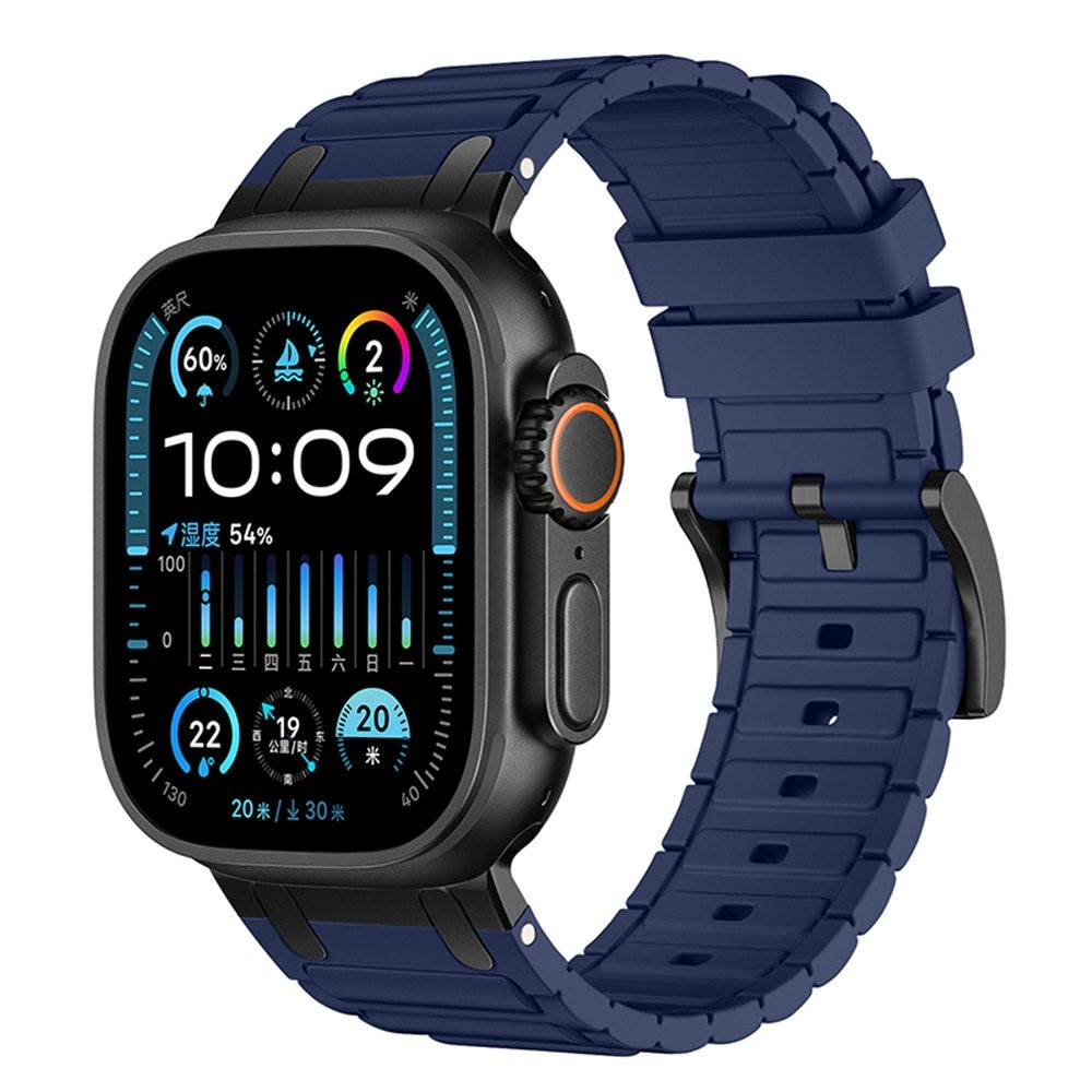 Tough Silicone Strap Apple Watch SE 44mm Mørke blå