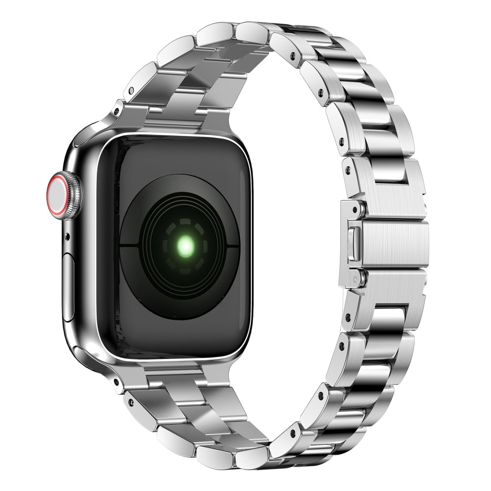 Slim Apple Watch 45mm Series 8 Metal Reim sølv