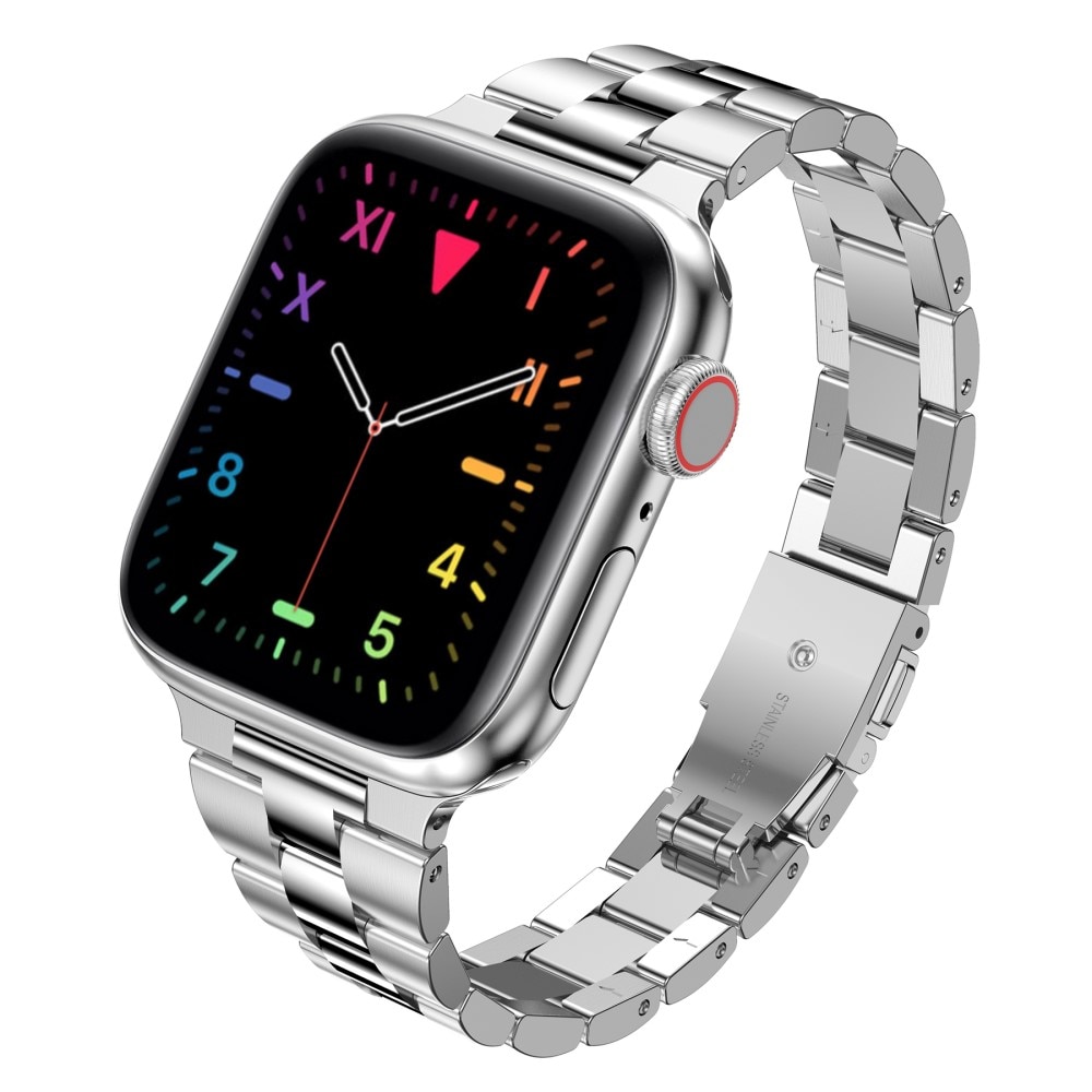 Slim Apple Watch 45mm Series 8 Metal Reim sølv