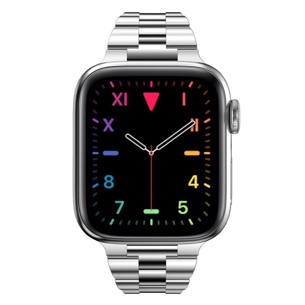 Slim Apple Watch 45mm Series 8 Metal Reim sølv