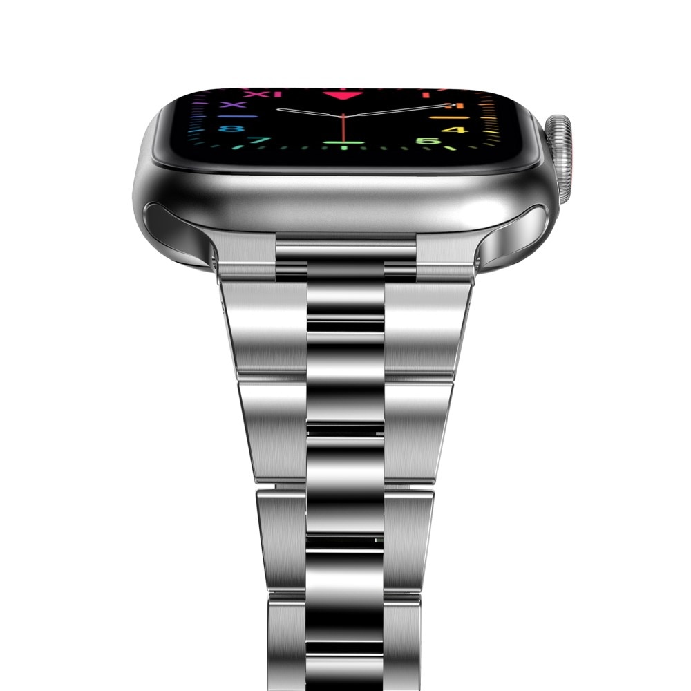 Slim Apple Watch 45mm Series 8 Metal Reim sølv