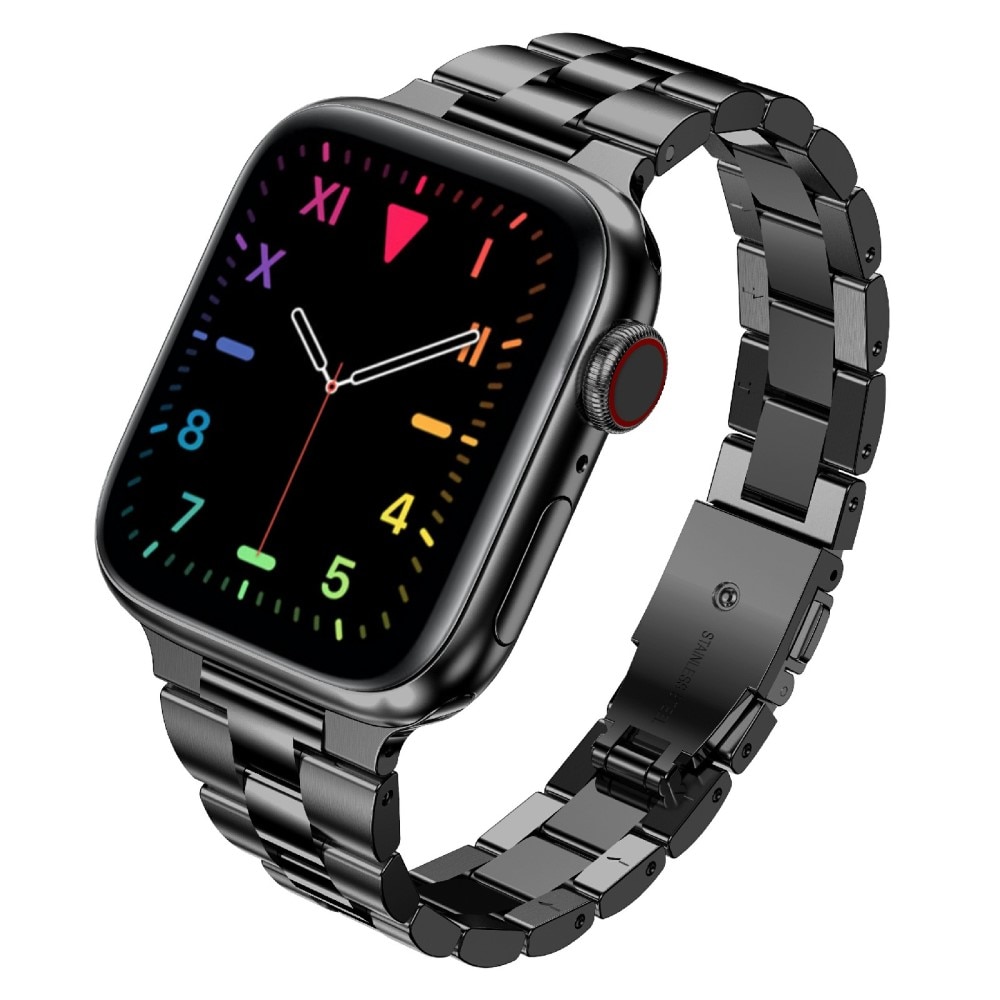 Slim Apple Watch 45mm Series 8 Metal Reim svart