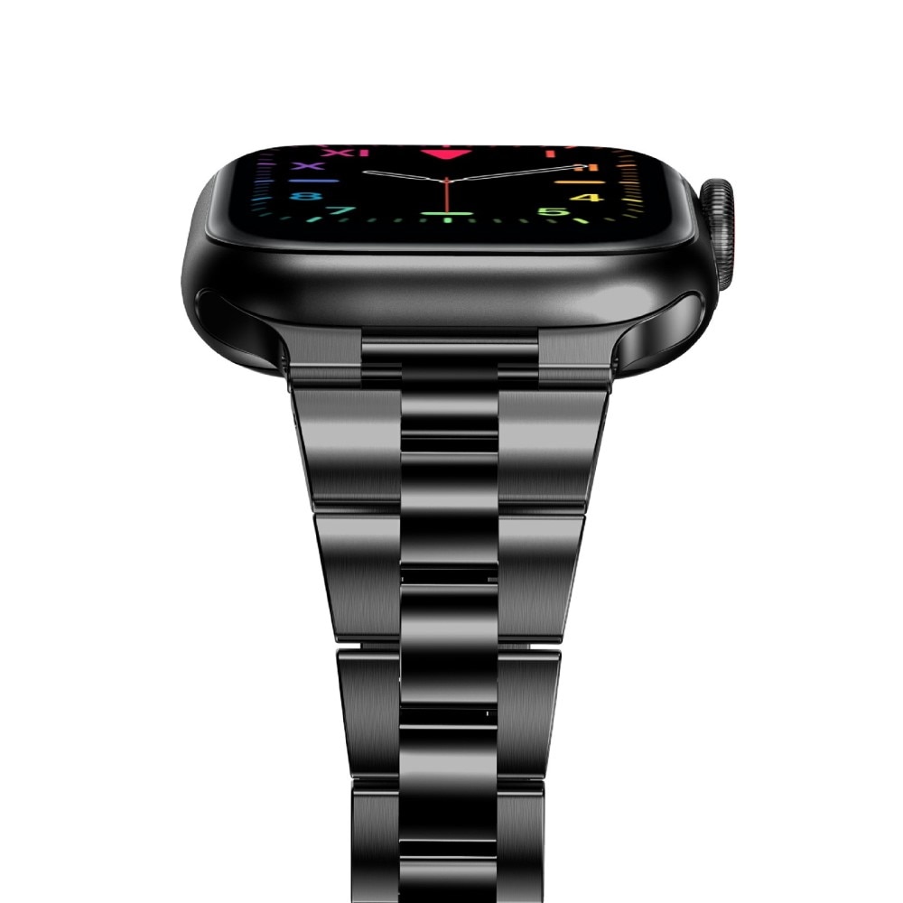 Slim Apple Watch 45mm Series 8 Metal Reim svart