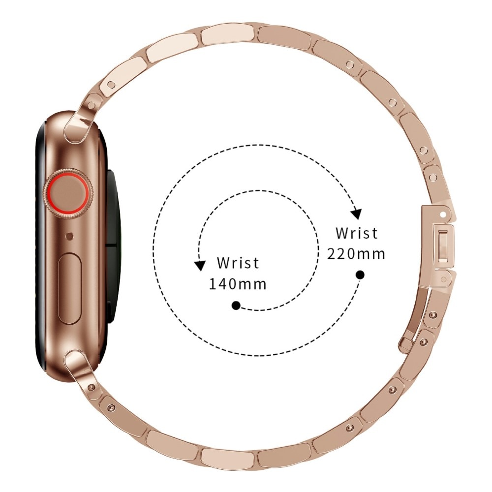 Slim Apple Watch 45mm Series 8 Metal Reim rosegull