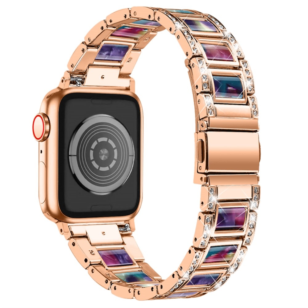 Diamond Bracelet Apple Watch 45mm Series 7 Rosegold Space