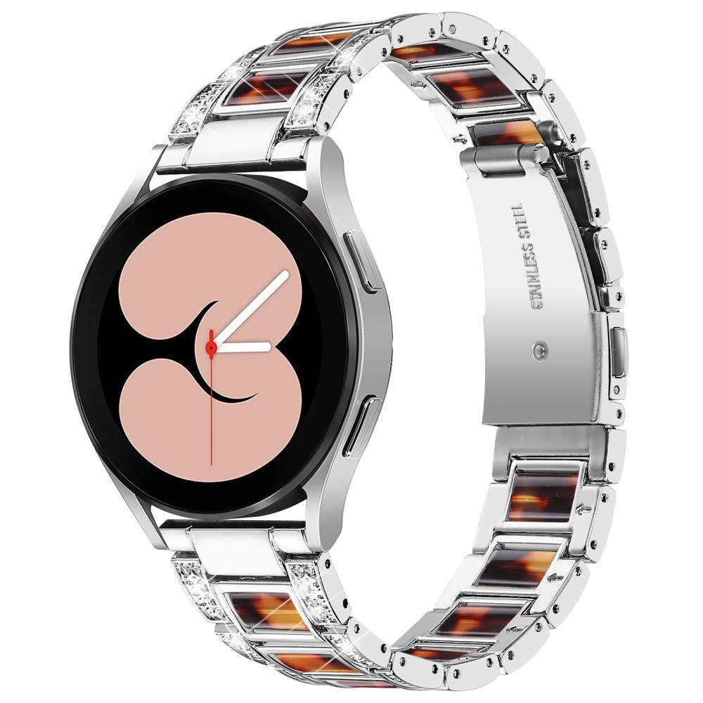 Diamond Bracelet Samsung Galaxy Watch 4 40mm Silver Coffee