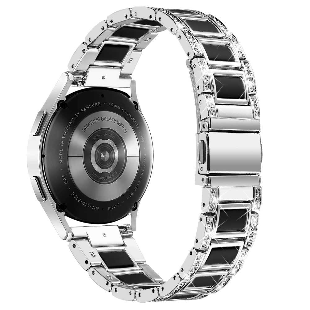 Diamond Bracelet Samsung Galaxy Watch 4 Classic 42mm Silver Night