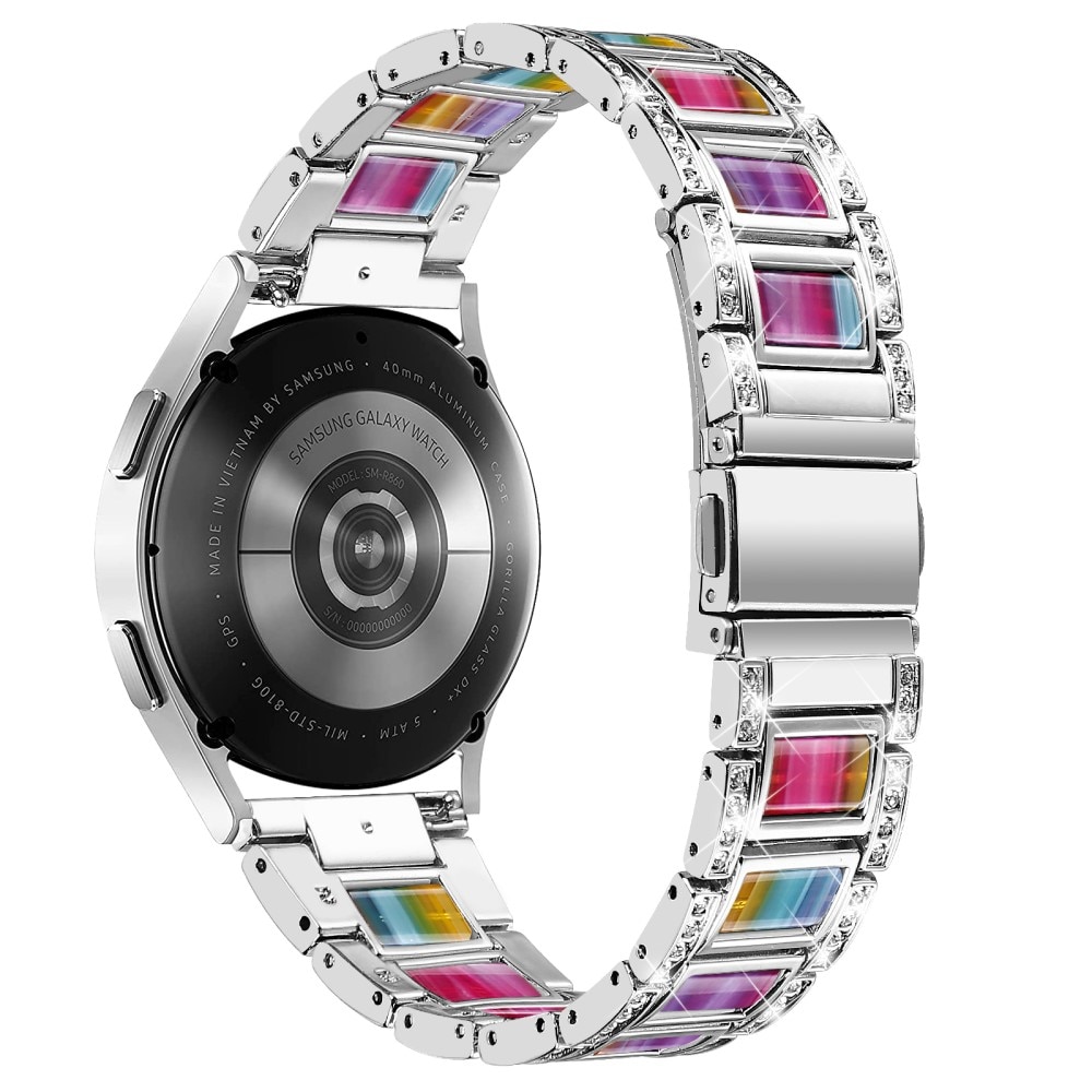Diamond Bracelet Samsung Galaxy Watch 6 40mm Silver Rainbow