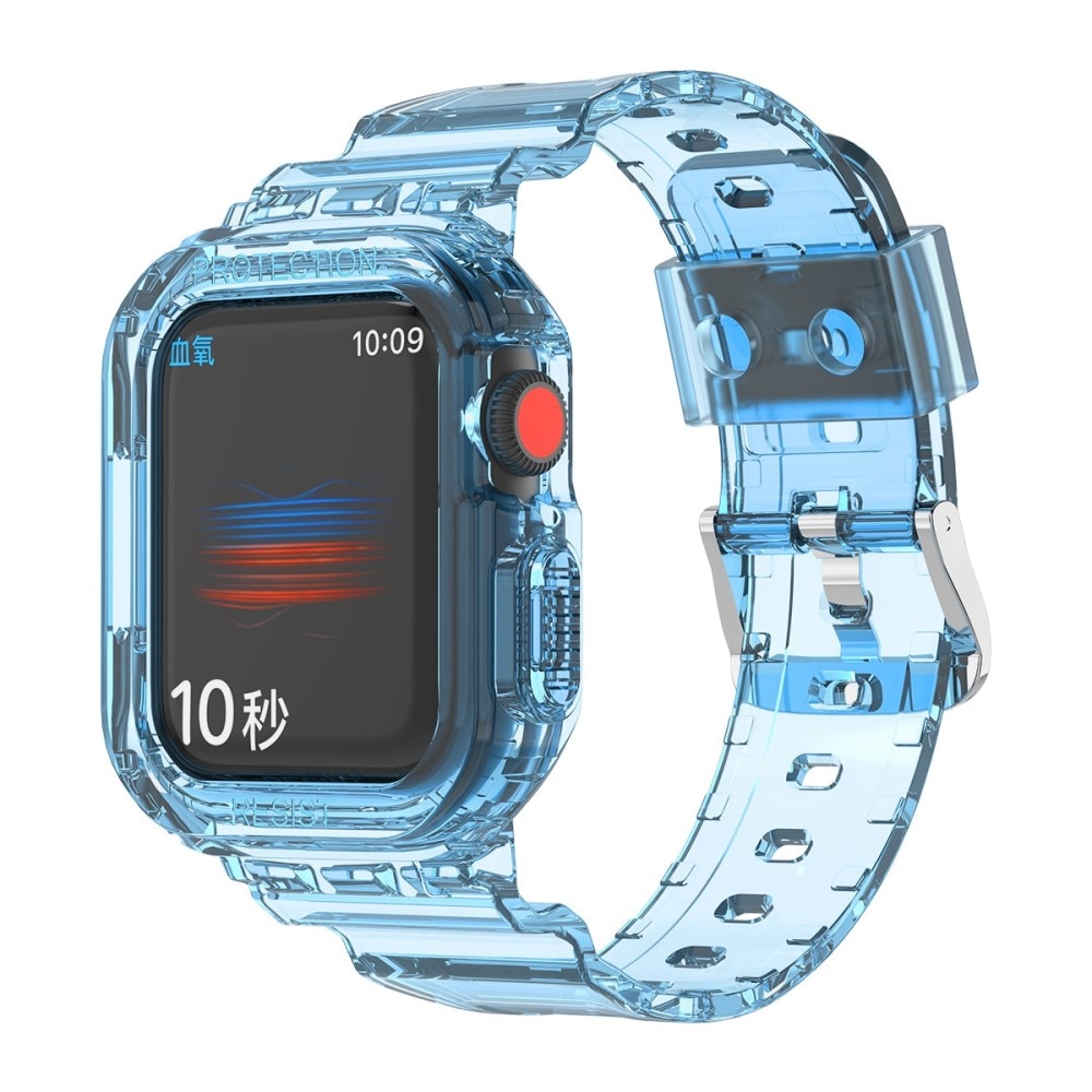 Apple Watch 44mm Crystal Deksel + Reim blå