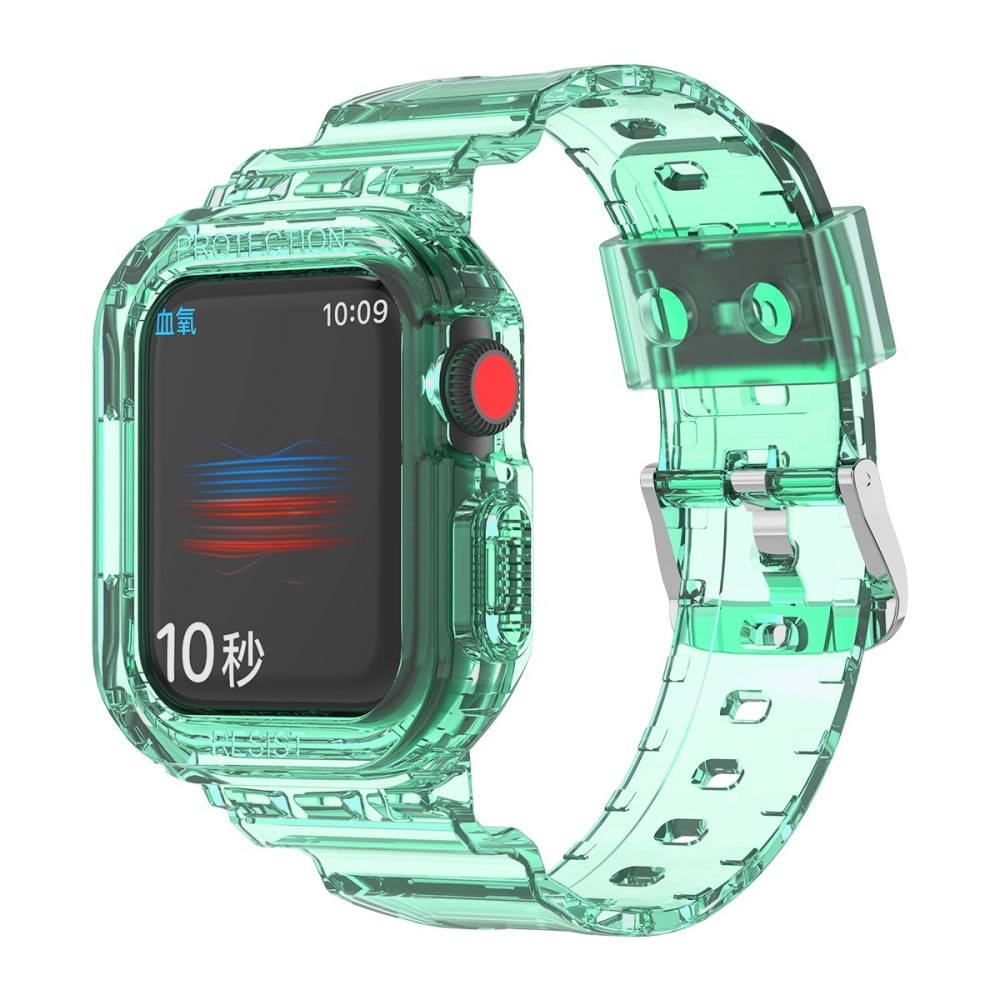 Apple Watch SE 44mm Crystal Deksel + Reim grønn