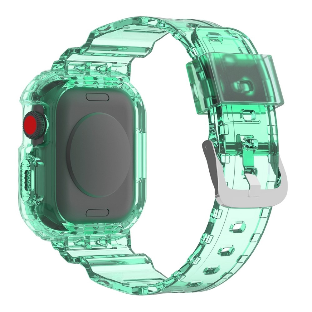 Apple Watch 45mm Series 7 Crystal Deksel + Reim grønn