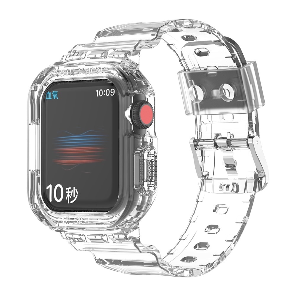 Apple Watch 41mm Series 7 Crystal Deksel + Reim gjennomsiktig