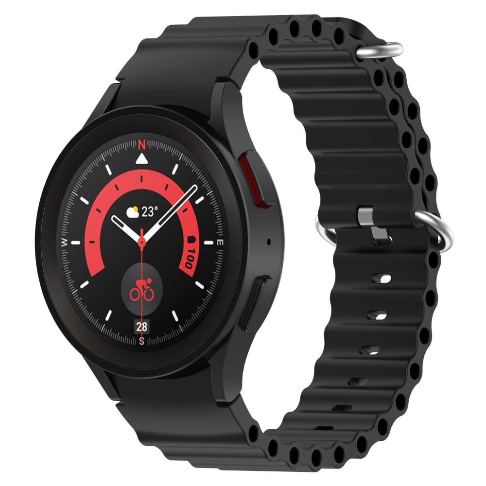 Samsung Galaxy Watch 4 40mm Full Fit Reim Resistant Silikon svart