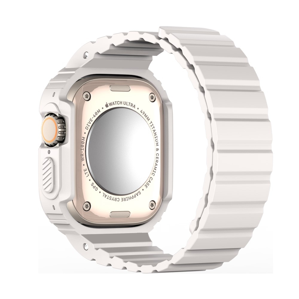 OA Series Deksel + Reim Silikon Apple Watch Ultra 2 49mm hvit