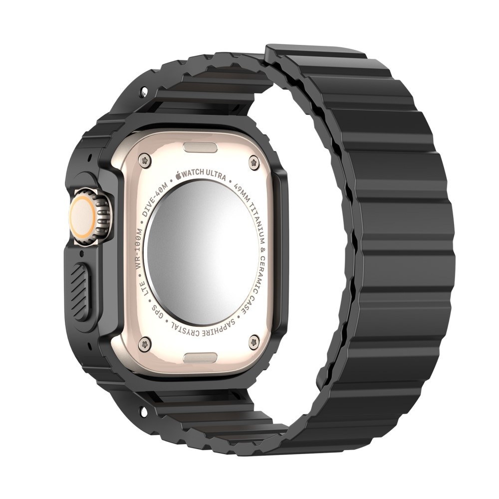 OA Series Deksel + Reim Silikon Apple Watch Ultra 2 49mm svart