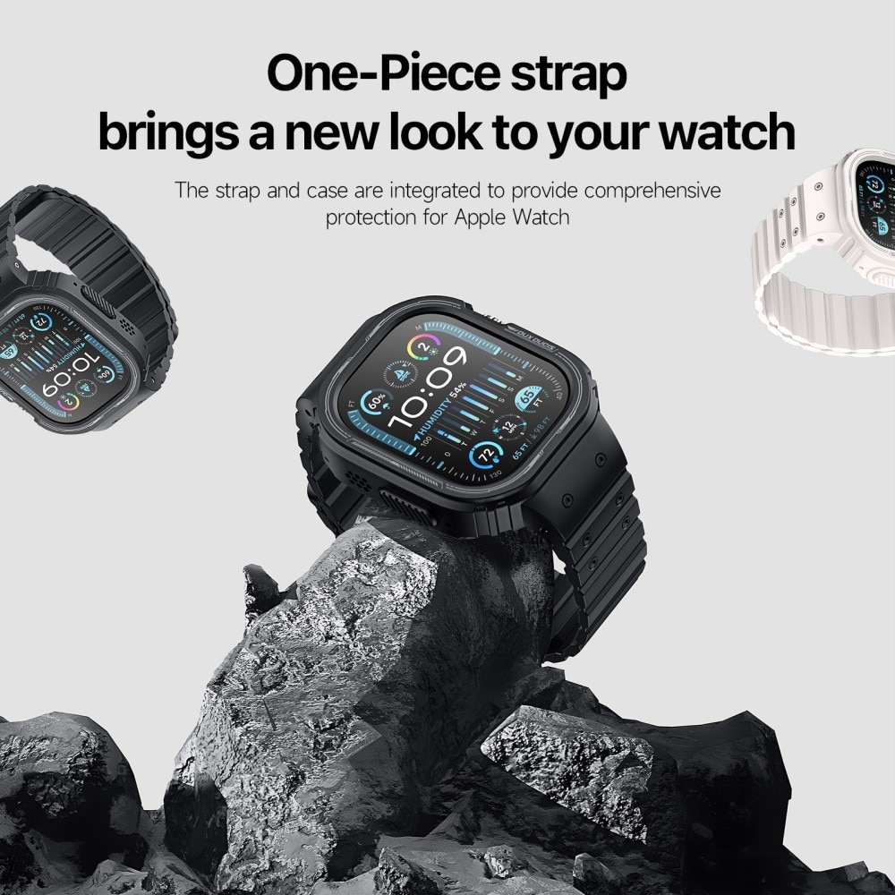 OA Series Deksel + Reim Silikon Apple Watch Ultra 2 49mm svart