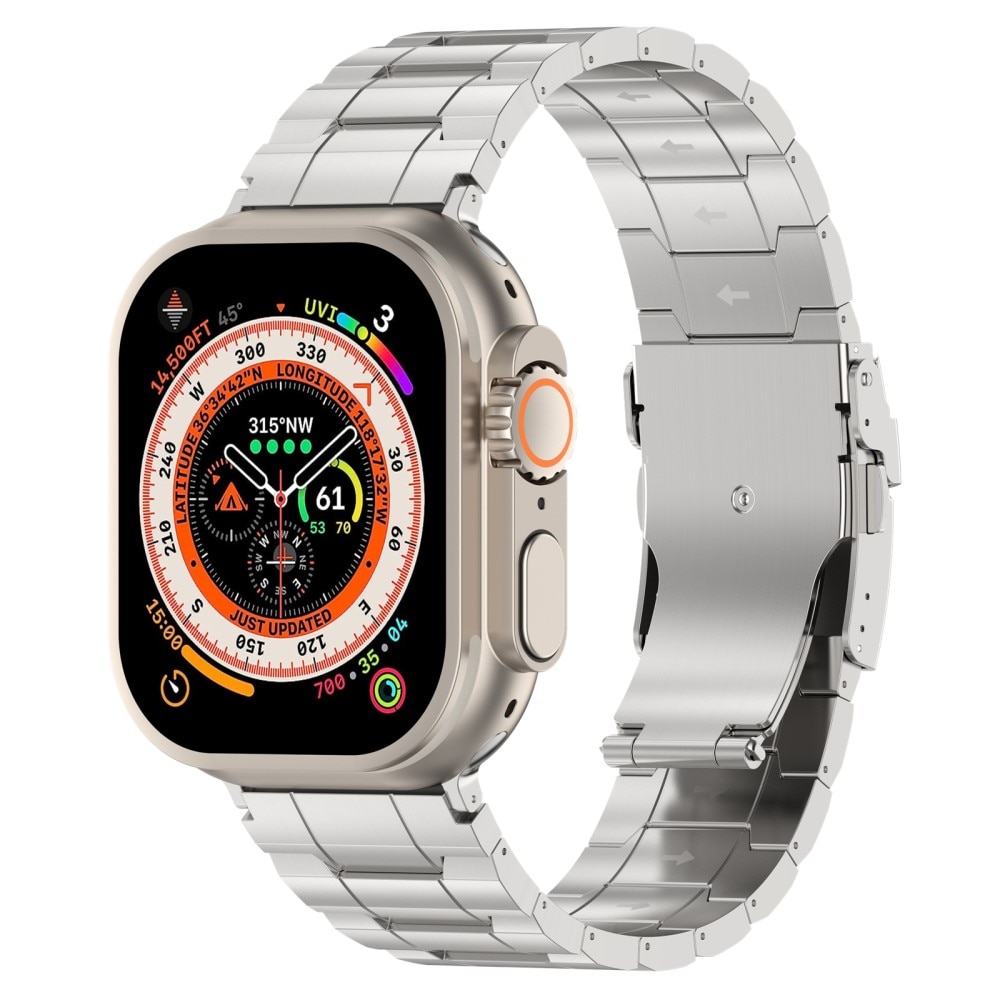 Elevate Titan Reim Apple Watch 44mm sølv