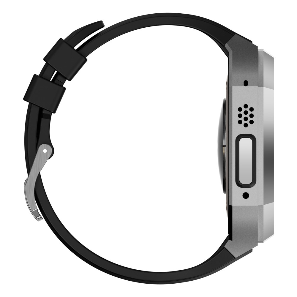 Stainless Steel Deksel + Reim Apple Watch Ultra 2 49mm sølv/svart