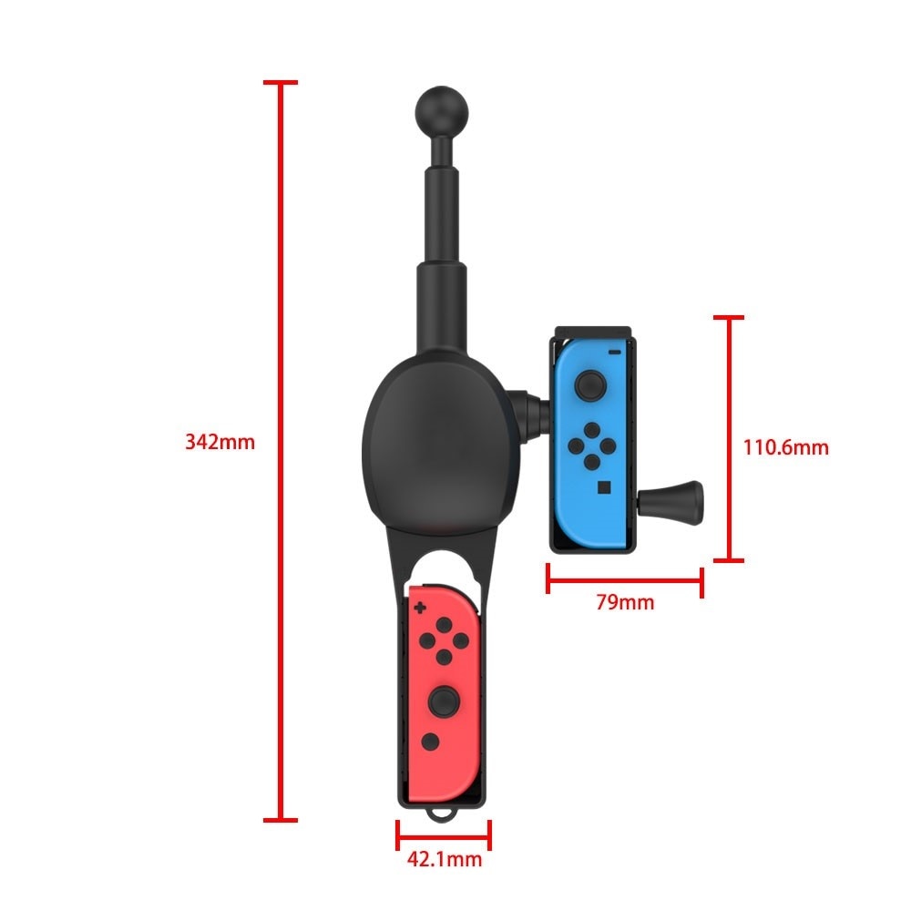 Joy-Con Fiskestang for Nintendo Switch svart