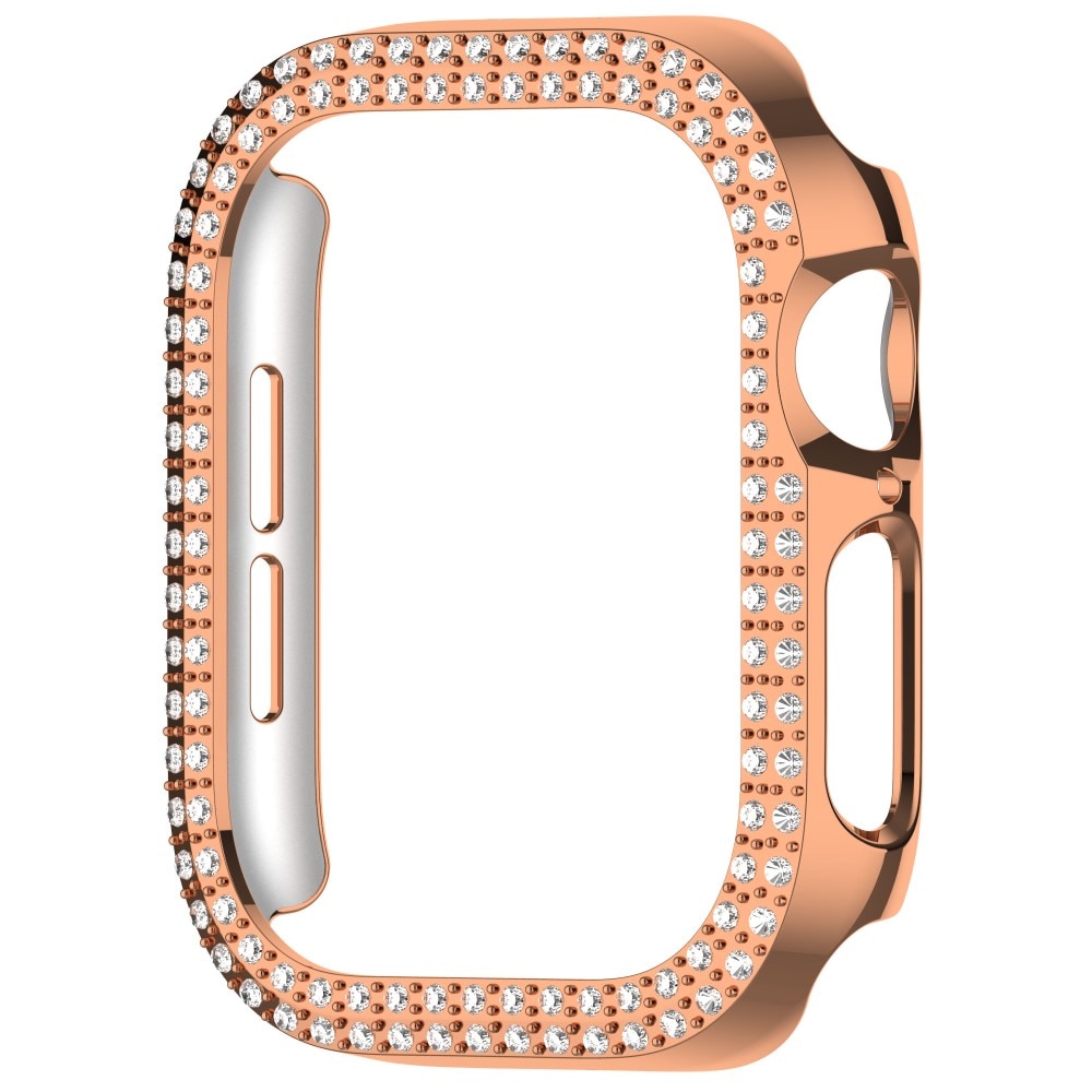 Apple Watch Series 10 42mm Rhinestone deksel rosegull