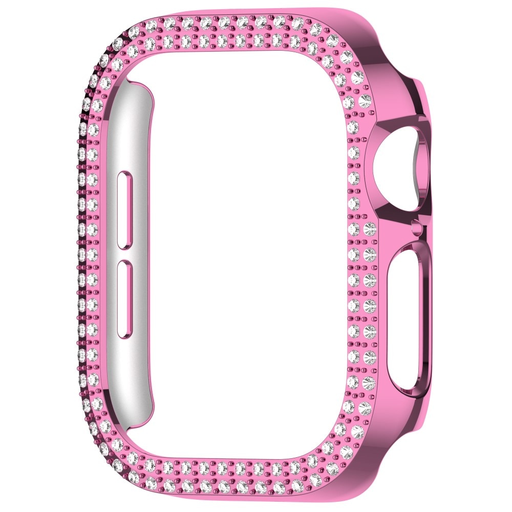 Apple Watch Series 10 42mm Rhinestone deksel rosa