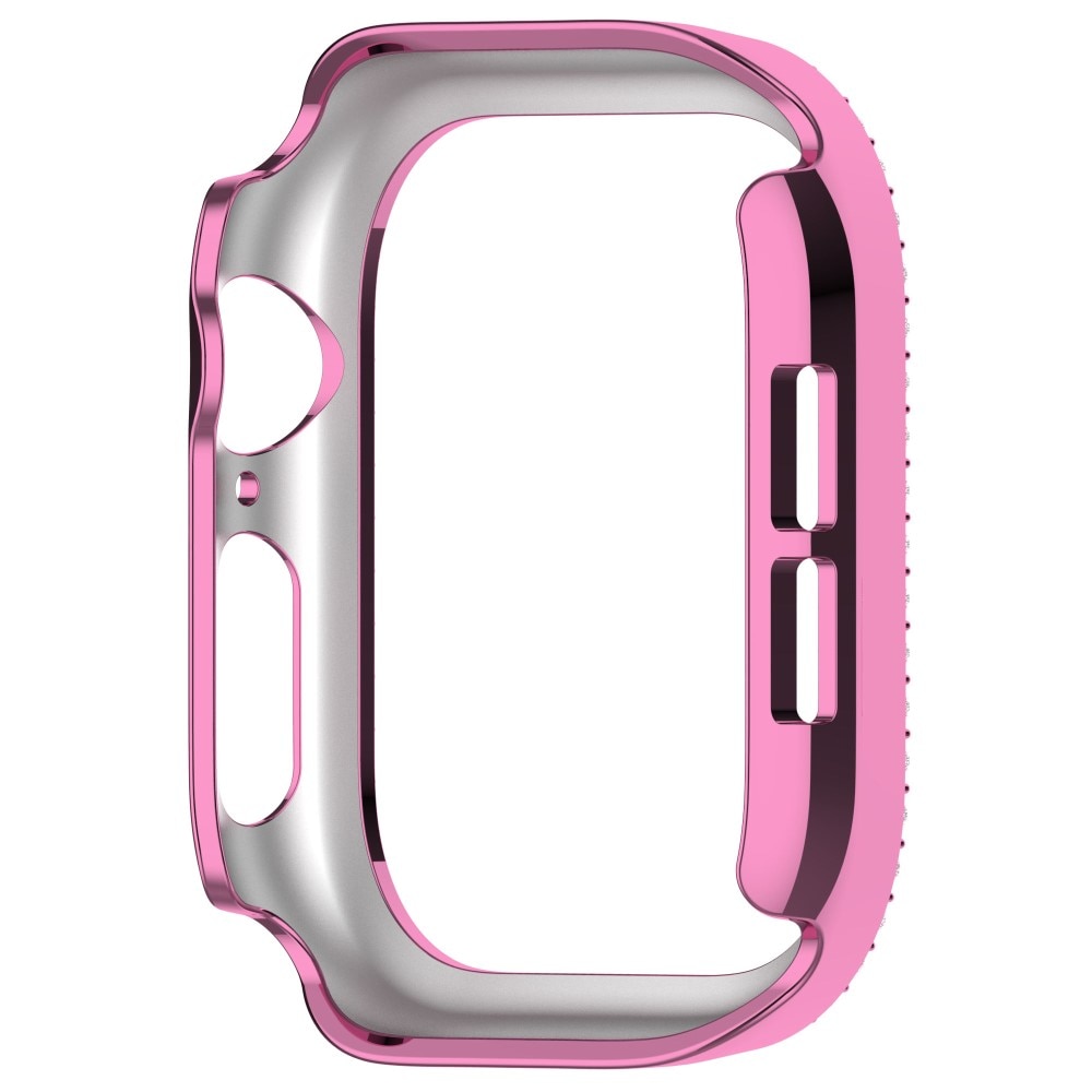 Apple Watch Series 10 42mm Rhinestone deksel rosa