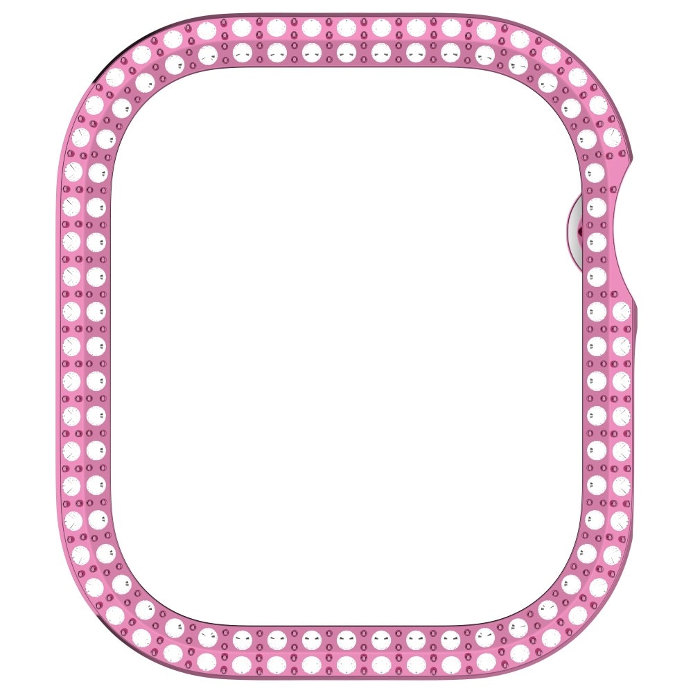 Apple Watch Series 10 42mm Rhinestone deksel rosa