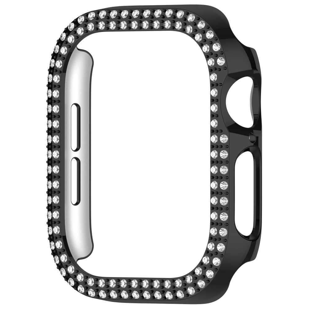 Apple Watch Series 10 42mm Rhinestone deksel svart