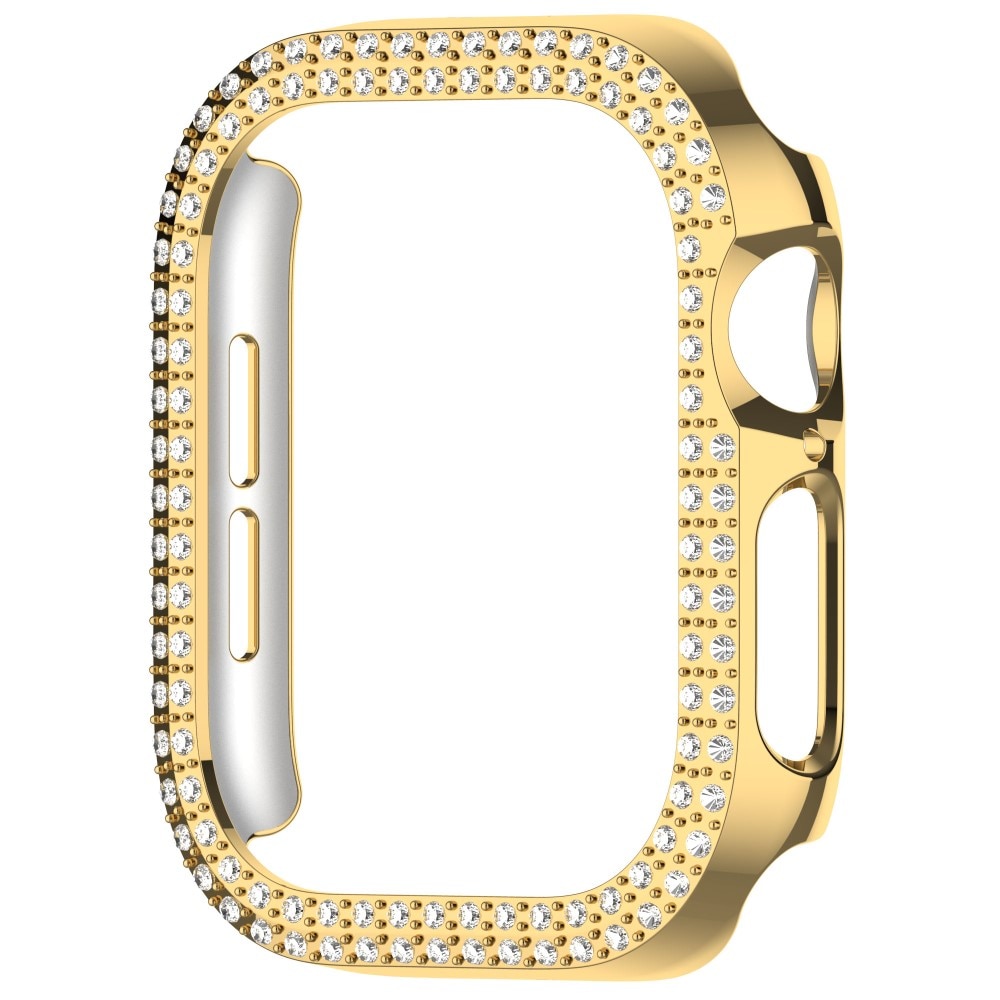 Apple Watch Series 10 42mm Rhinestone deksel gull