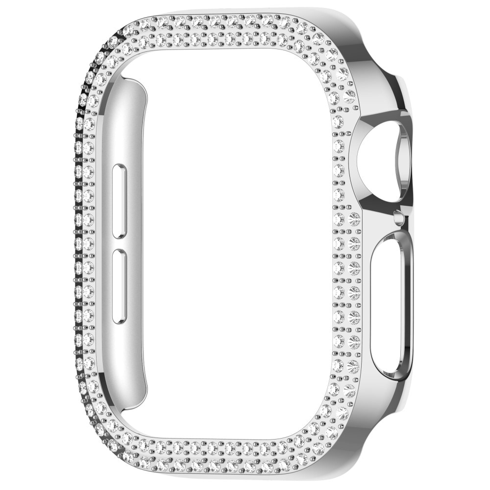 Apple Watch Series 10 42mm Rhinestone deksel sølv