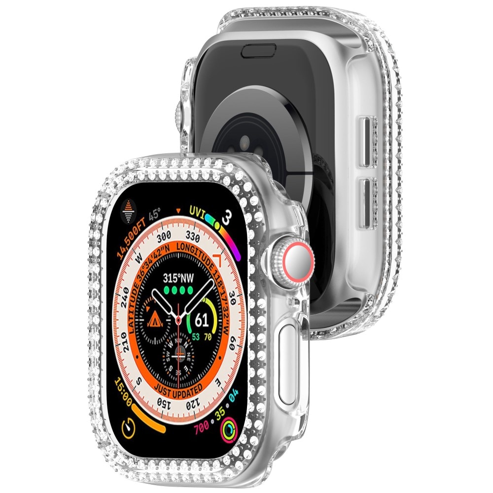 Apple Watch Series 10 42mm Rhinestone deksel gjennomsiktig