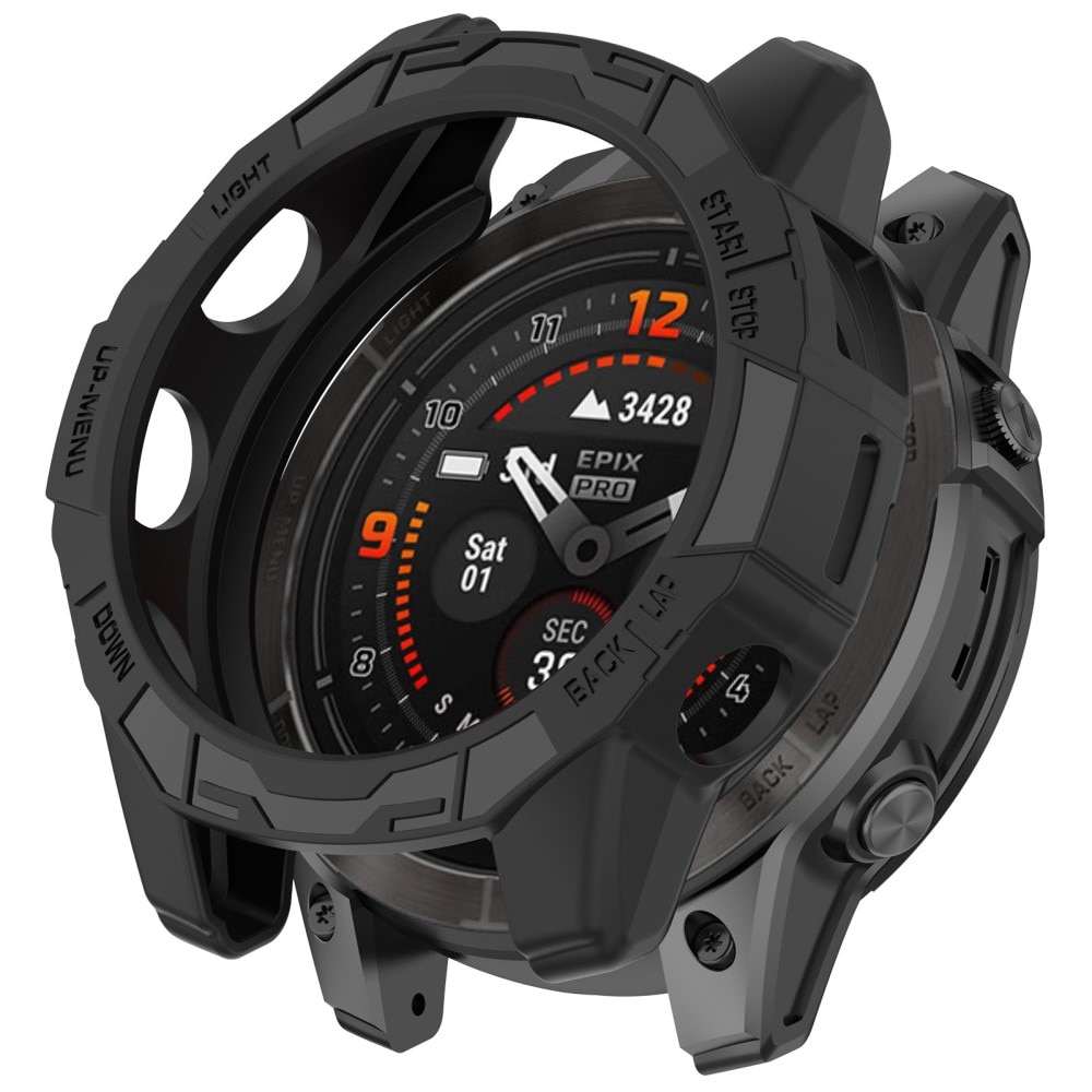 TPU Deksel Garmin Fenix E 47mm svart