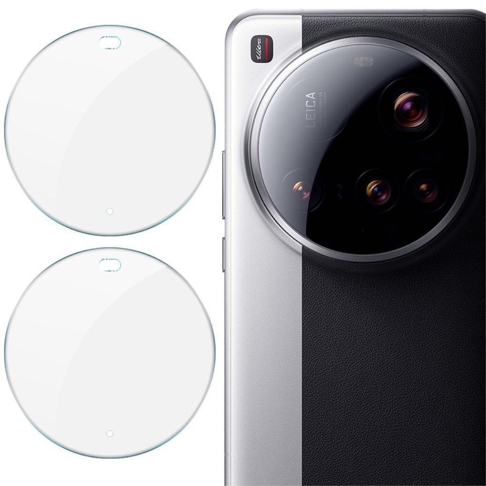 2-pack Herdet Glass Linsebeskyttelse Xiaomi 15 Ultra gjennomsiktig