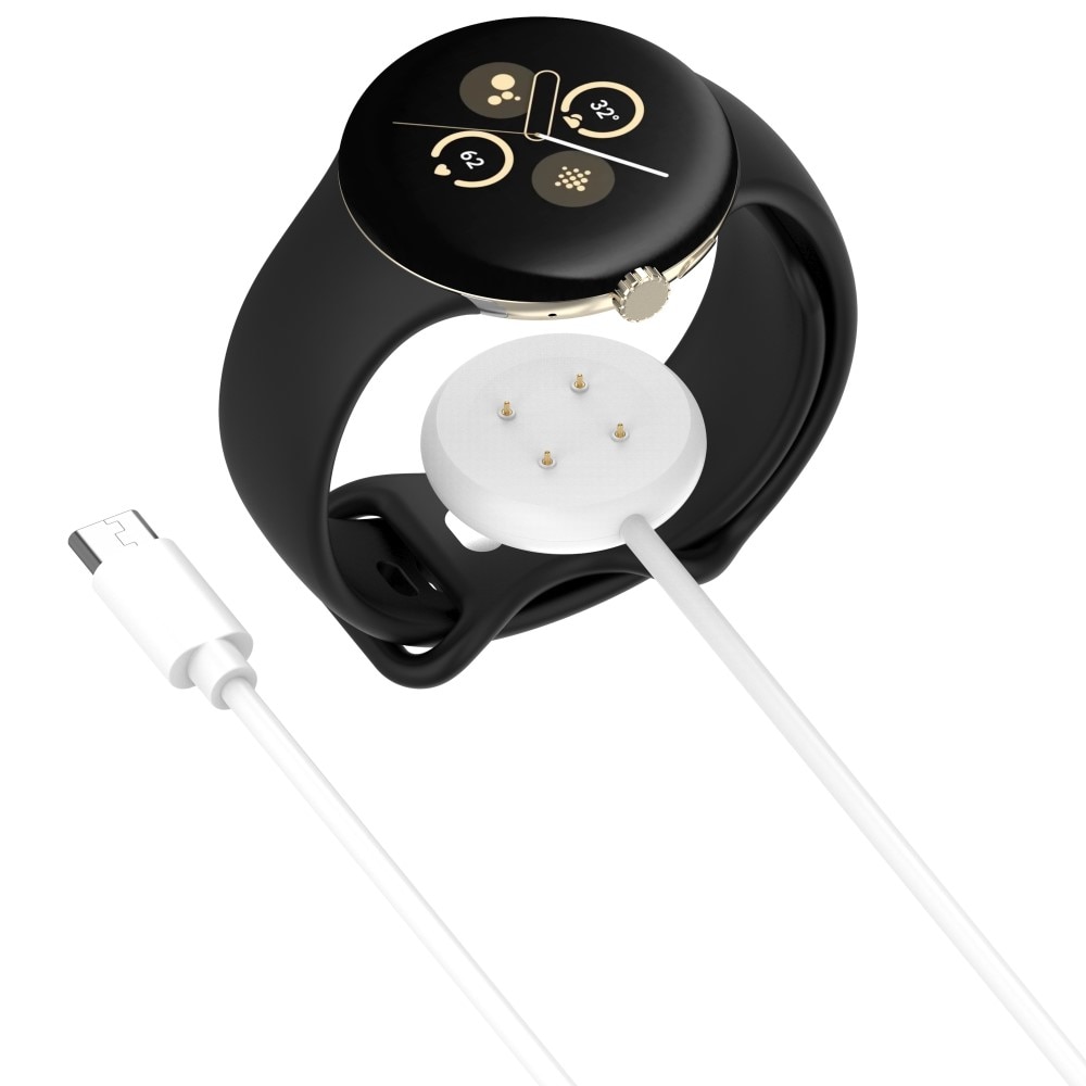 Google Pixel Watch 2 Magnetisk lader USB-C Hvit