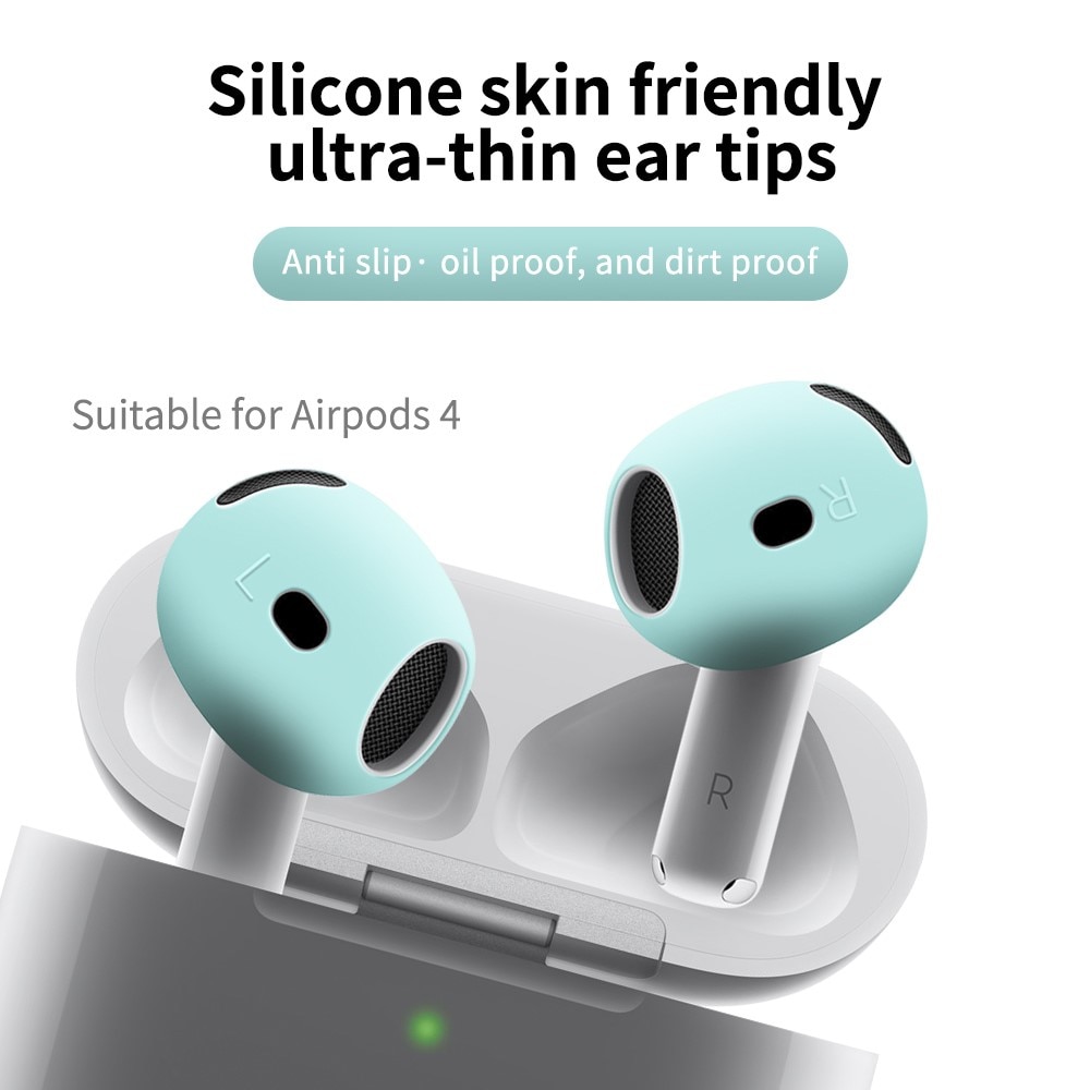 Earpads Silikon Apple AirPods 4 hvit