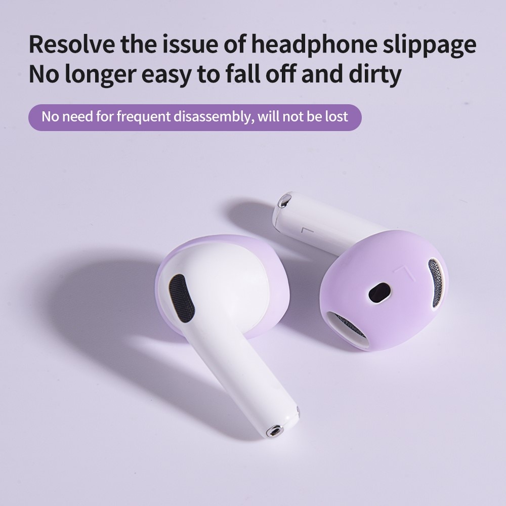 Earpads Silikon Apple AirPods 4 hvit