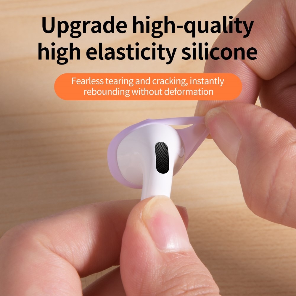 Earpads Silikon Apple AirPods 4 hvit