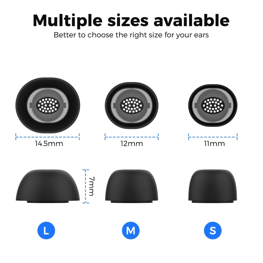 Ear Tips (3-pack) Samsung Galaxy Buds 3 Pro svart