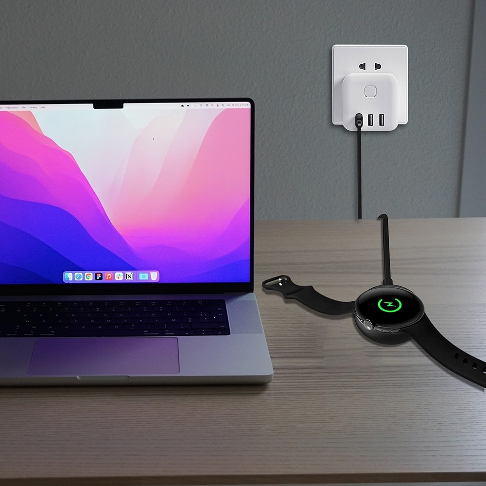 Google Pixel Watch Magnetisk lader USB-C Hvit