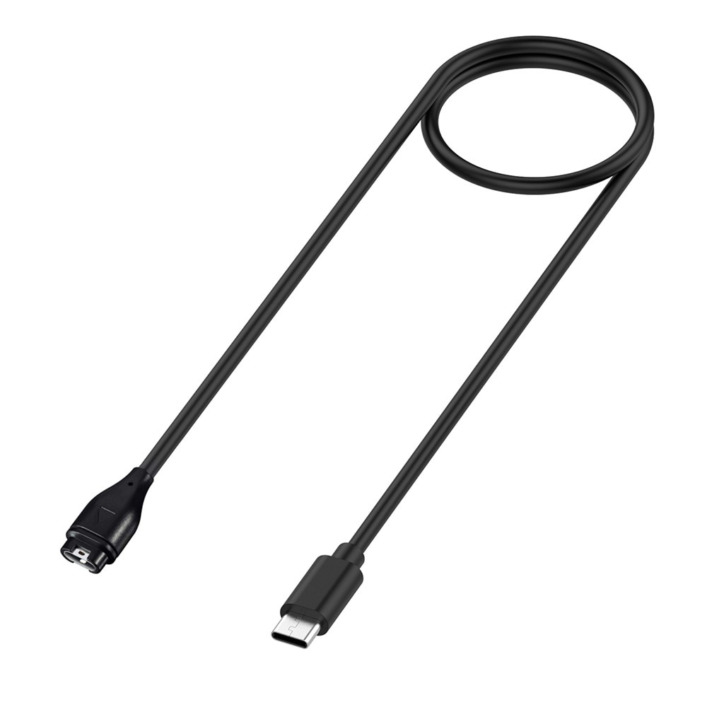 Garmin Venu Sq/Sq 2 ladekabel USB-C 1m Svart