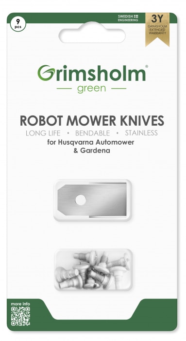 9-pakning kniver til Husqvarna Automower 430X