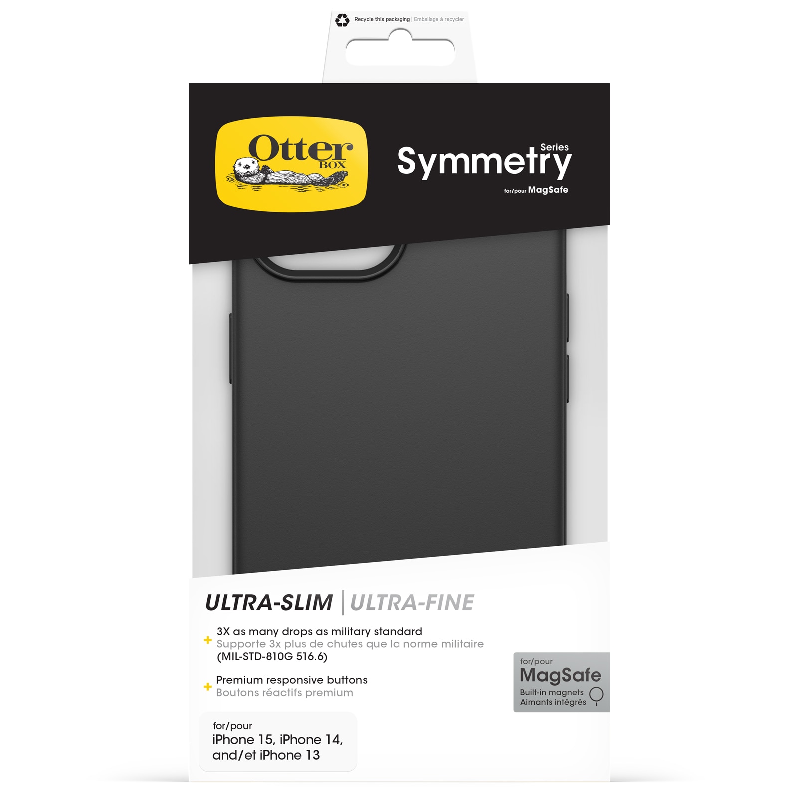 Symmetry Plus MagSafe Deksel iPhone 15 Black