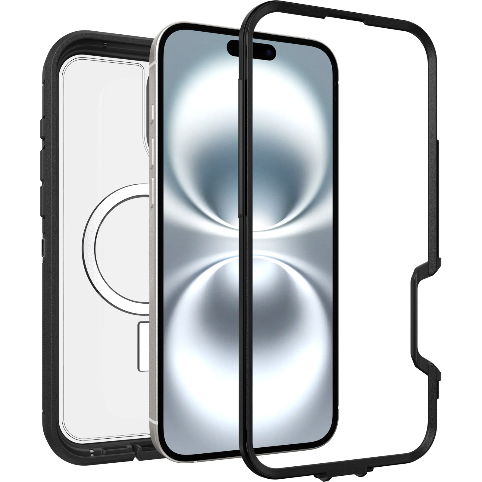 Defender XT Deksel iPhone 16 Plus Clear/Black