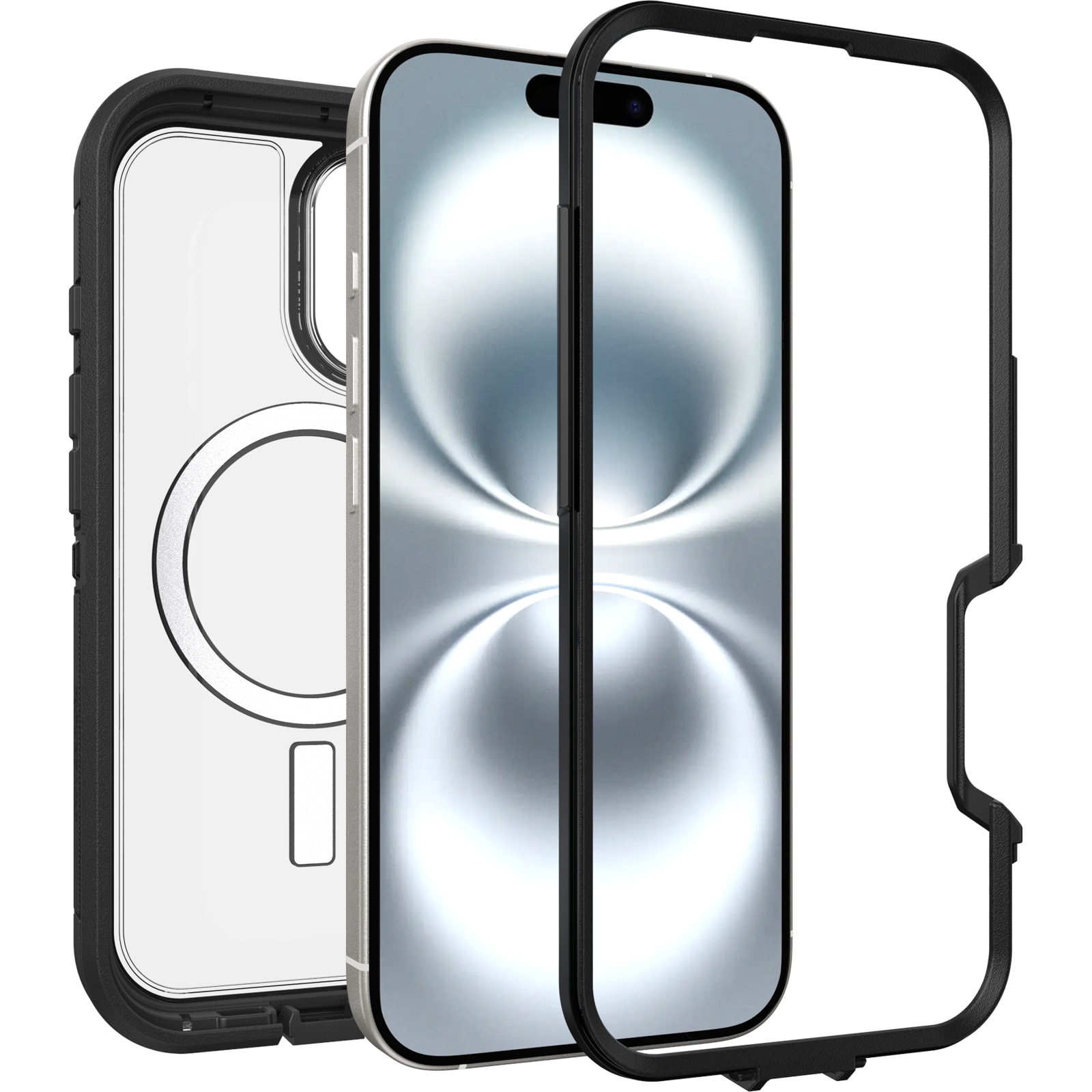 Defender XT Deksel iPhone 16 Clear/Black