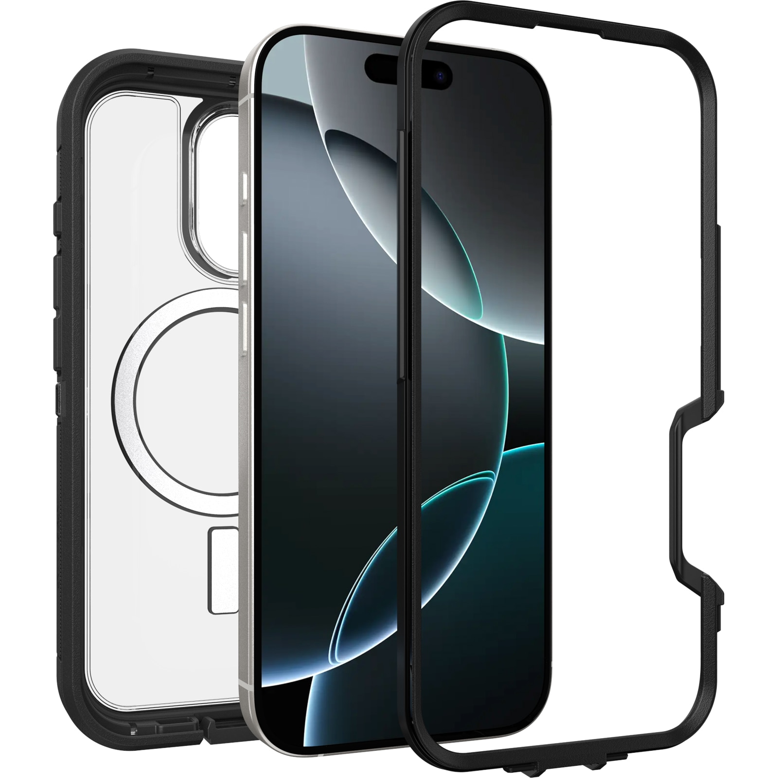 Defender XT Deksel iPhone 16 Pro Clear/Black