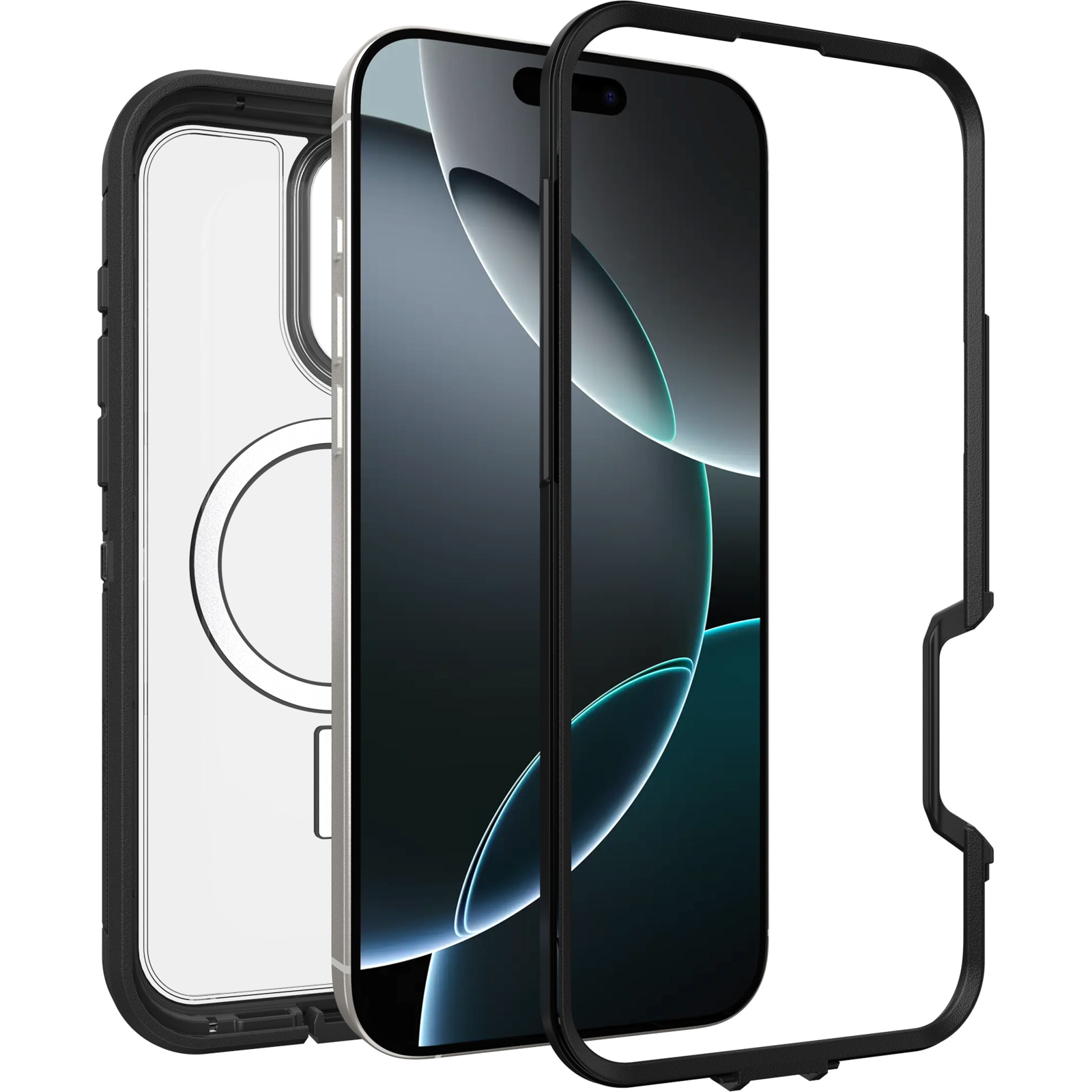 Defender XT Deksel iPhone 16 Pro Max Clear/Black